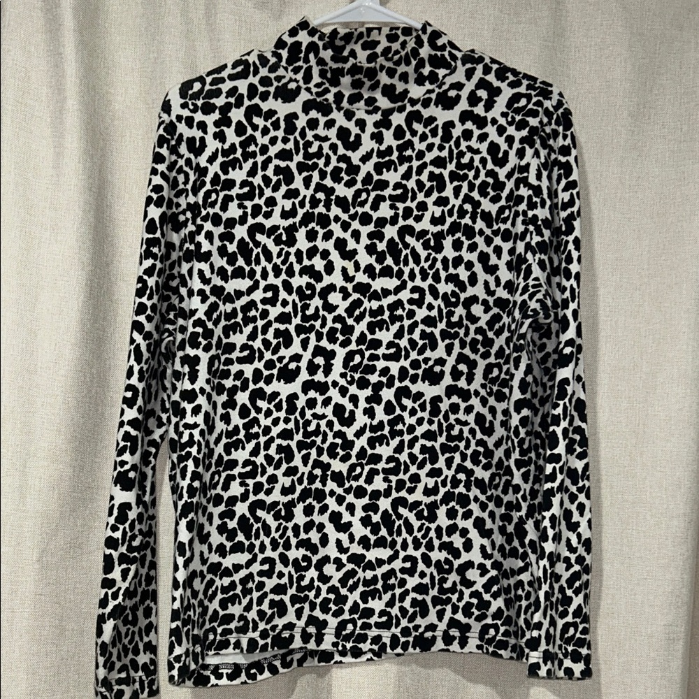 Kim Rogers Monochrome Animal Print Blouse